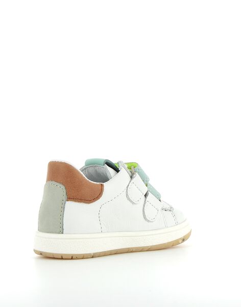 Basket cuir Bopy velcro fluo RUBASDAMO / 23KK3822D3F000