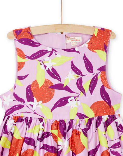 Robe lavande à imprimé fleuri RANEOROB1 / 23S901O4ROB326