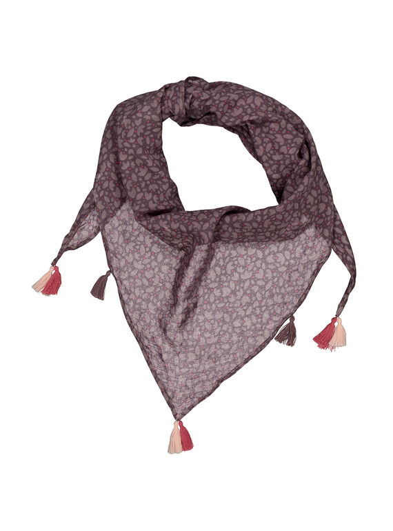 Foulard à pompons fille FYAJOUFOUL / 19SI01T1FOU099