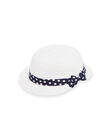 Chapeau écru nud à pois bébé fille NYISOCHA1 / 22SI09Q1CHA001