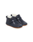 Chaussons en cuir souple PUCHOSFUR / 22XK3851D6P070