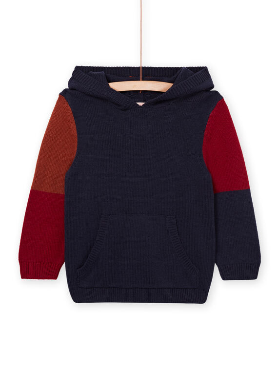 Pull à capuche motif loup POGOPUL / 22W902O1PUL705