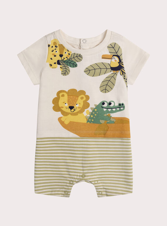 Grenouillère animaux pour bébé garçon WEGAGREAMI / 25SH14V1GRE810