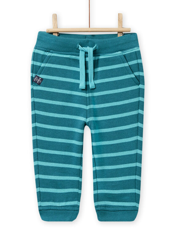 Pantalon en molleton piqué à rayures bébé garçon NUJOPAN3 / 22SG1063PAN714