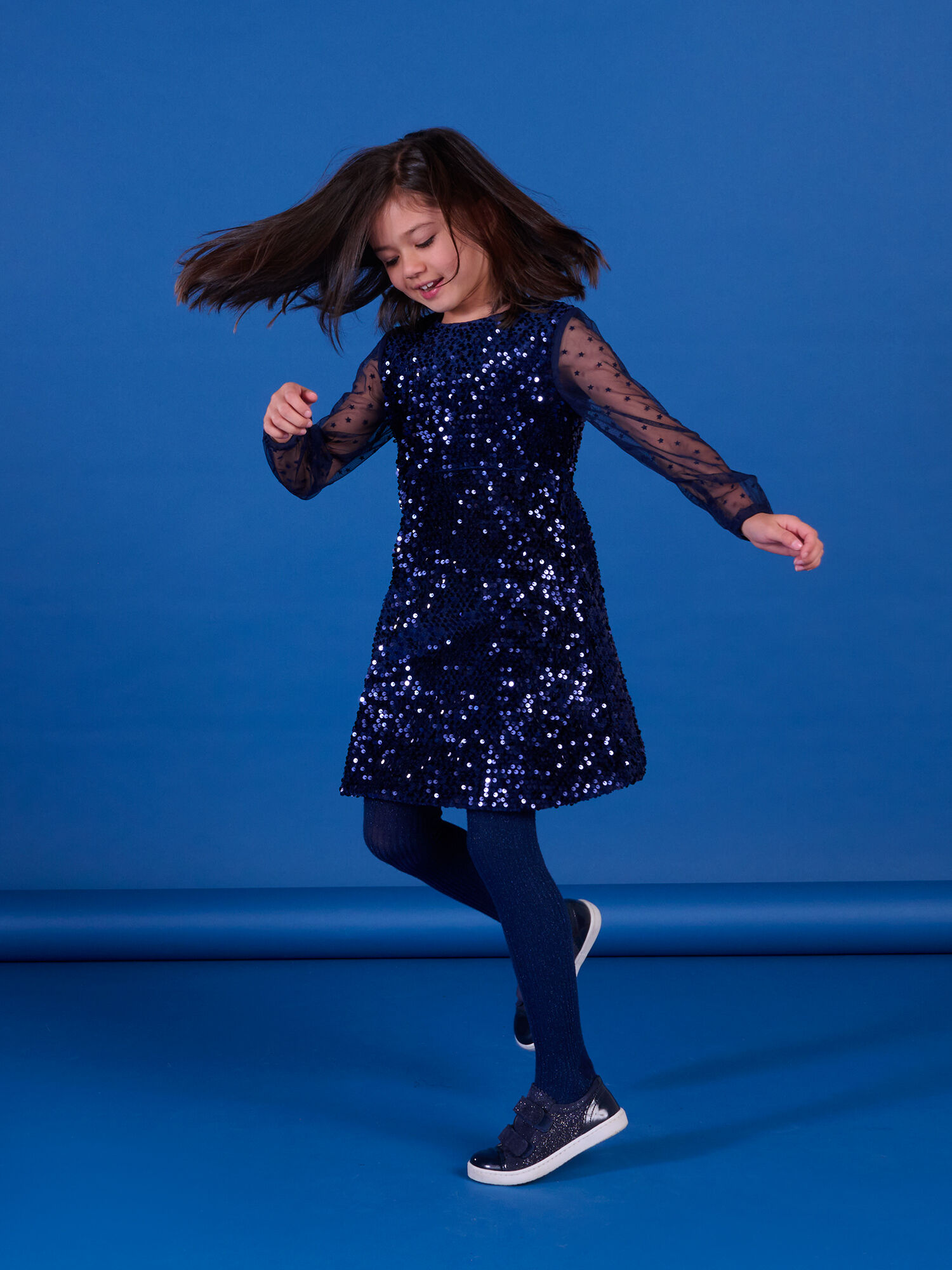 Robe sequins imprim toiles Robe DPAM