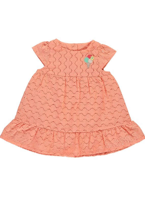 Robe brodée bébé fille CIBUROB3 / 18SG09K1ROB401