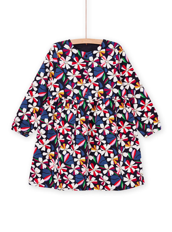 Robe en velours à imprimé fleuri PAMUROB1 / 22W901R1ROBC243