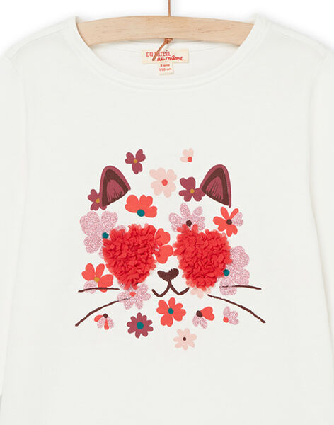 T-shirt à manches longues à animation chat PAPRITEE1 / 22W901P2TML001