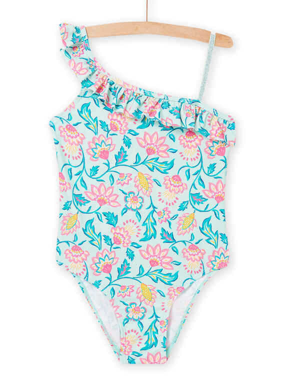 Maillot de bain vert amande enfant fille NYAMER3 / 22SI01L2MAI611