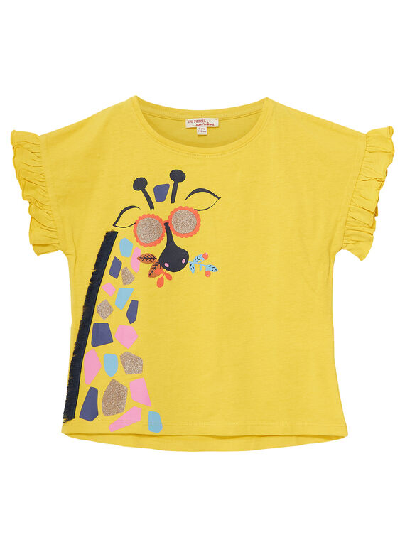 Tee Shirt Manches Courtes Jaune JATROTI1 / 20S901F2TMCB102