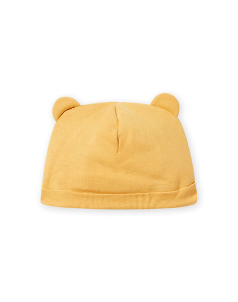 Bonnet jaune mimosa à oreilles naissance mixte NOU1BON2 / 22SF4242BNAB105