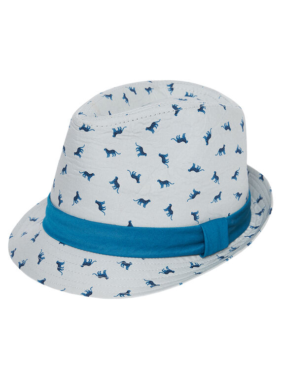 Chapeau enfant garçon avec motif + grosgrain autour du chapeau  JYOJACHAP1 / 20SI02B1CHAJ917