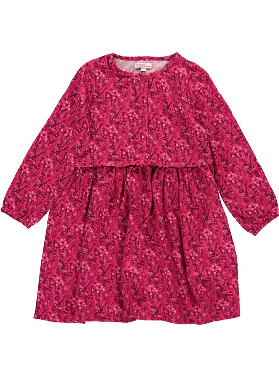 Robe manches longues fluide fille DAROBE6 / 18W90186ROB099