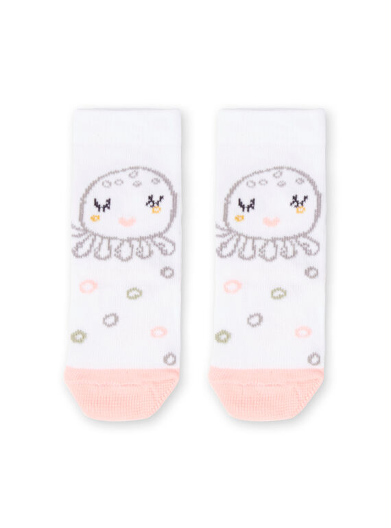 Chaussettes blanches motif pieuvre naissance fille LOU2CHO1 / 21SF40I2SOQ000