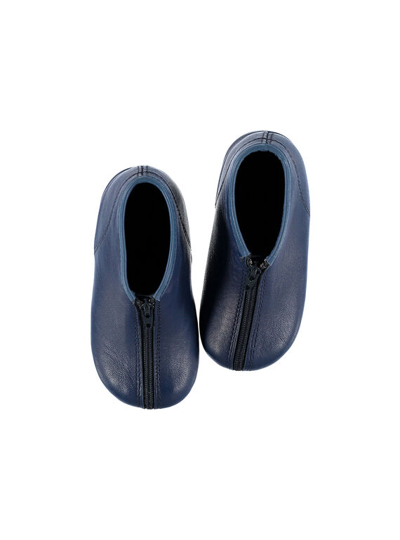 Chausson bottillon cuir bébé garçon FBGBOBEBE / 19SK3835D0AC218