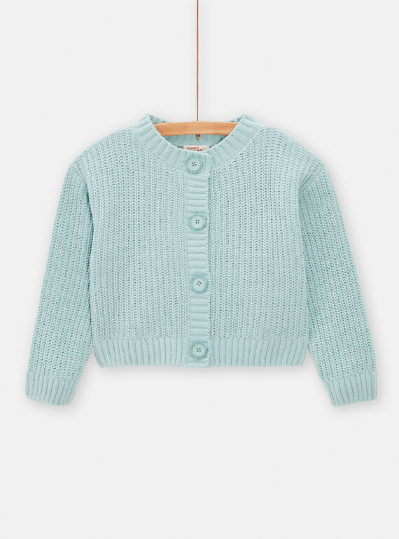 Cardigan Turquoise TAJOCAR3 / 24S90181CAR203