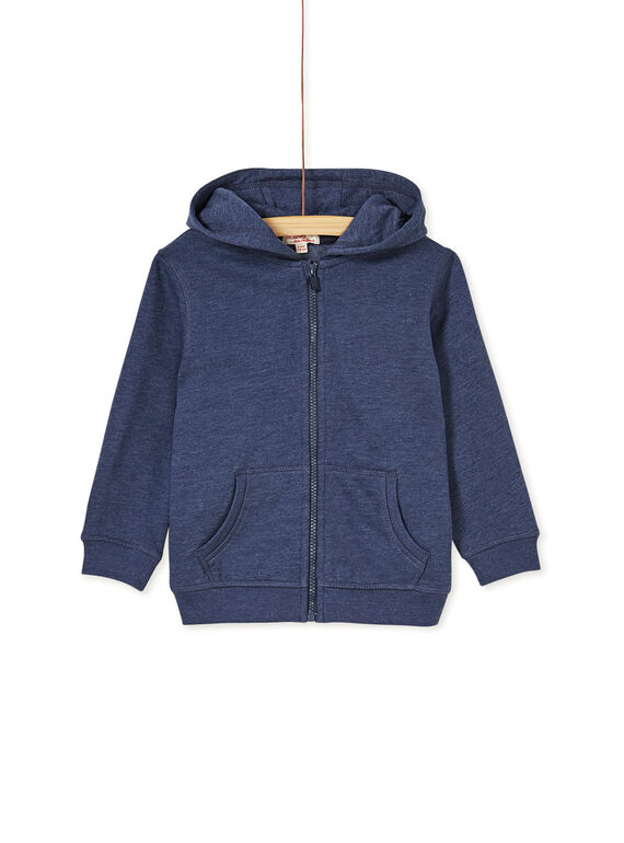 Haut de jogging garçon bleu chiné KOJOJOH4EX / 20W90254D33222