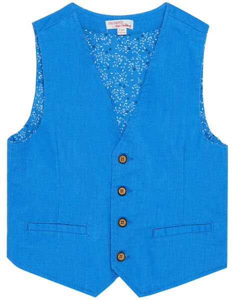 Gilet De Costume Garcon Bleu Spring Days Enfant Dpam