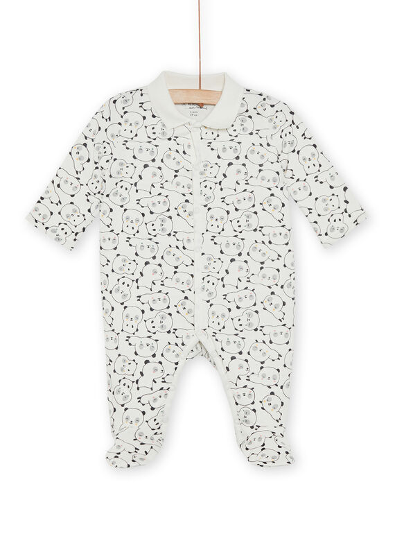 Grenouillière à imprimé panda POU1GRE3 / 22WF0481GRE001