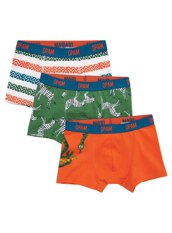 Lot de trois boxers enfant garçon JEGOBOXJUN / 20SH12V3BOX001