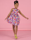 Robe lavande à imprimé fleuri RANEOROB1 / 23S901O4ROB326