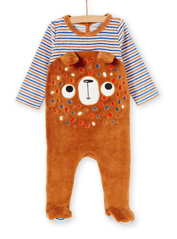 Grenouillère layette garçon motif ours KEGAGREBEAR / 20WH14C5GREI820