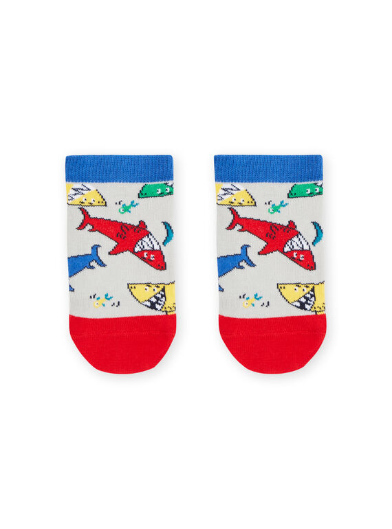Chaussettes multicolores à imprimé requins RYOJOSOQ8 / 23SI0298SOQA002