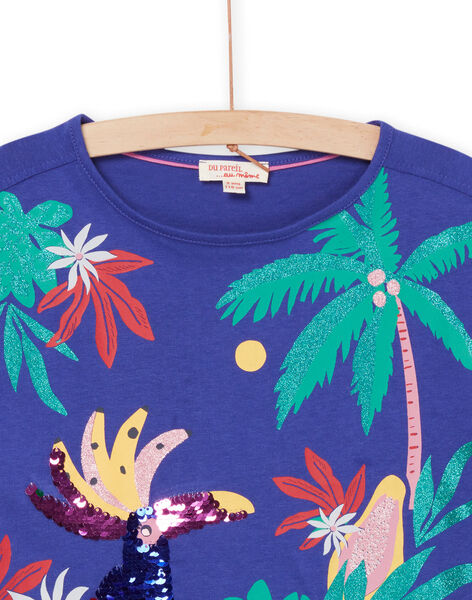 T-shirt à motifs jungle à paillettes et sequins RANAUTI1 / 23S901N2TMCC231