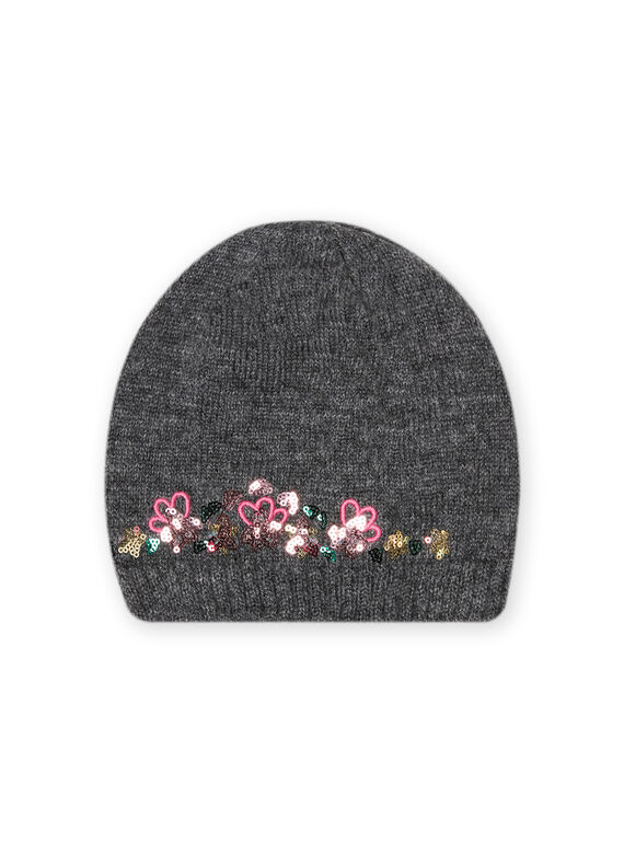 Bonnet en tricot à sequins fantaisie enfant fille MYACHICBON / 21WI0167BON944