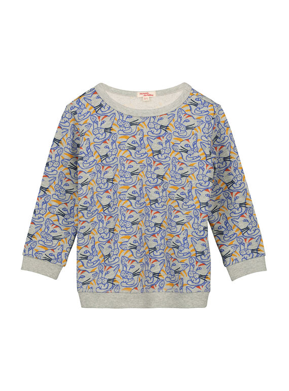 Sweat imprimé fantaisie garçon FOJOSWE2 / 19S90232SWBJ908