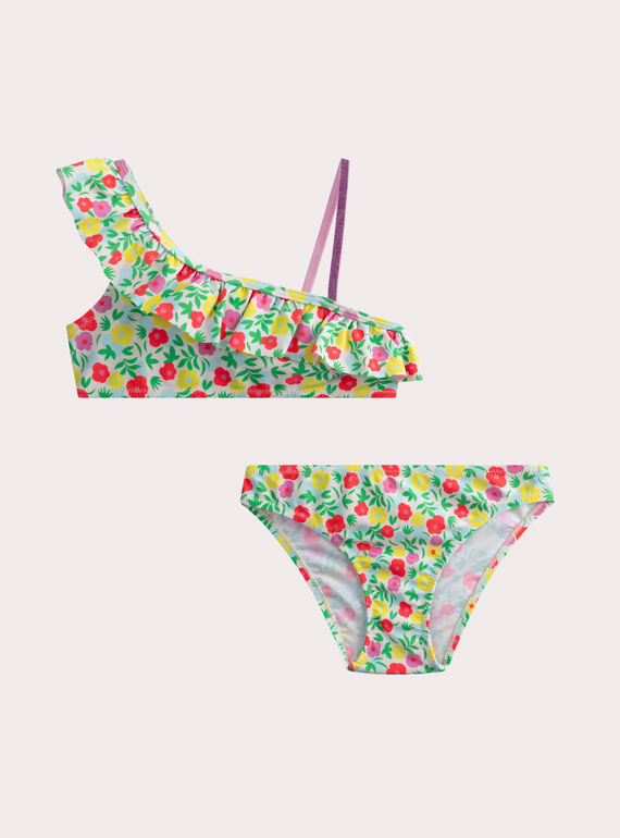 Maillot de bain 2 pièces fleuri pour fille WYABIK2 / 25SI01NHMAI001