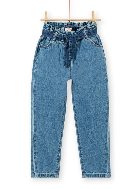 Jean paper bag avec ceinture imprimée LABLEJEAN / 21S901J1JEAP274