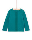 T-shirt manches longues turquoise PAJOSTEE3 / 22W901B8TMLC217