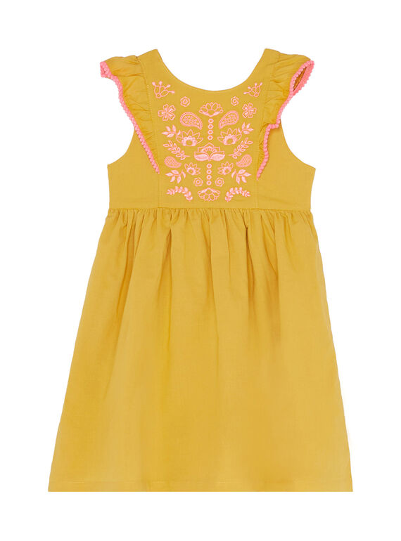 Robe sans manche à empiècement brodé JADUROB1 / 20S901O3ROBB107