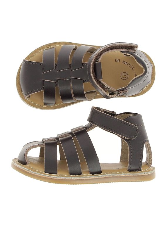 Sandale en cuir bébé garçon CBGSANDUN1 / 18SK38W3D0E802