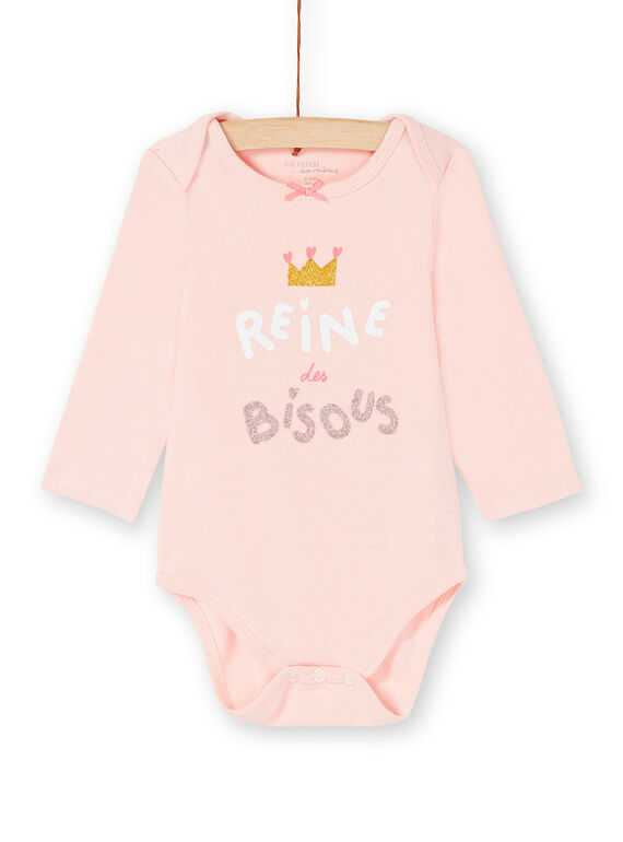 Body manches longues layette fille motif princesse KEFIBODBIS / 20WH1398BDLD329