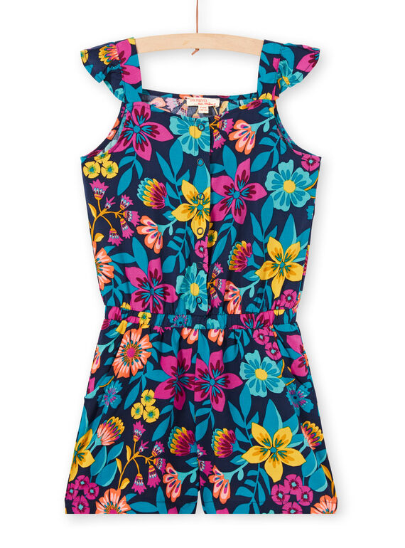 Combishort à fine bretelles volantée, imprimé floral LAMUMCOMB2 / 21S901Z1CBLC211