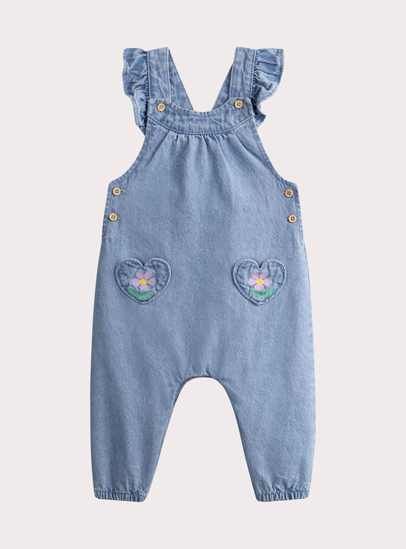 Combinaison en jeans pour bébé fille WIFISAL / 25SG0951CBLP269
