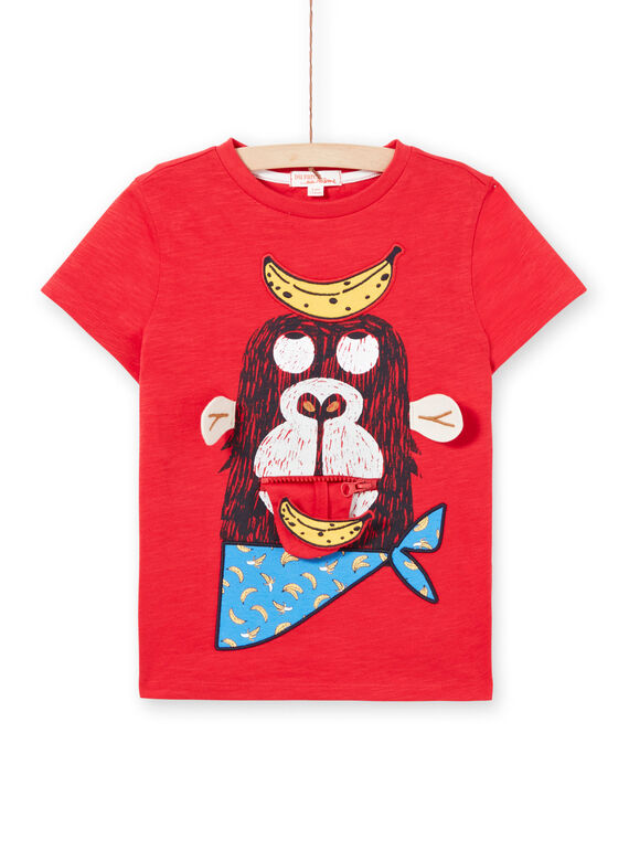Tee Shirt Manches Courtes Rouge LOVITI3 / 21S902U3TMC505