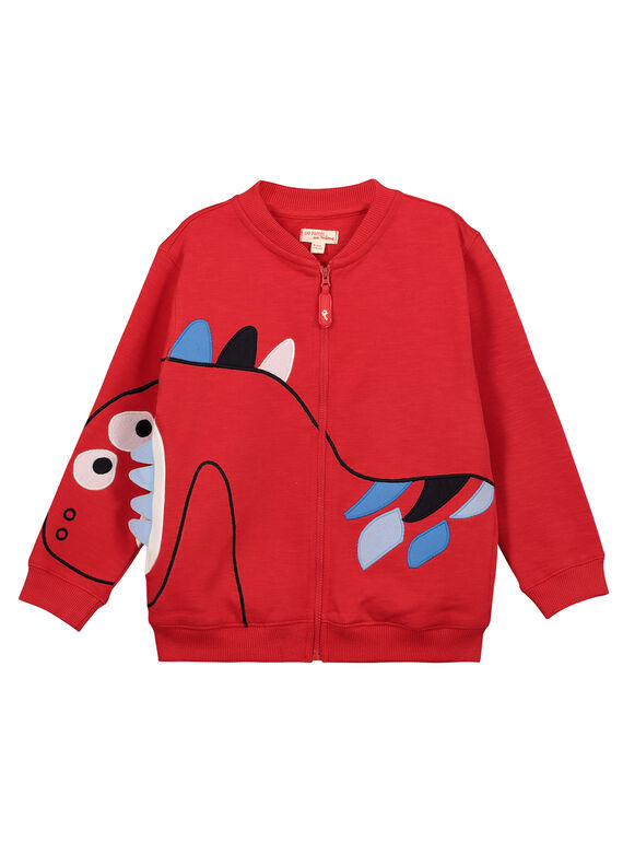 Gilet zippé fantaisie garçon FOTOGIL / 19S902L1GILF505