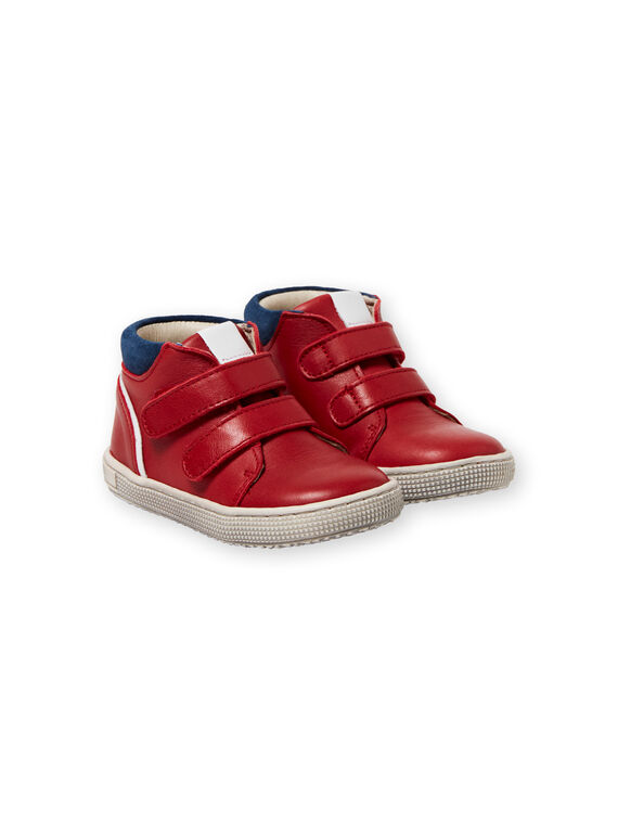 Baskets rouges et bleues marine bébé garçon LBGBASRED / 21KK3831D3F050