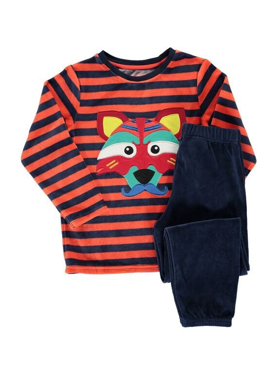 Pyjama en velours garçon CEGOPYJRAY / 18SH1242PYJ705