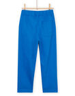 Pantalon bleu à taille élastique RONAUPAN / 23S902N1PANC238