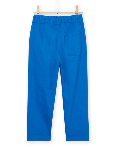 Pantalon bleu à taille élastique RONAUPAN / 23S902N1PANC238