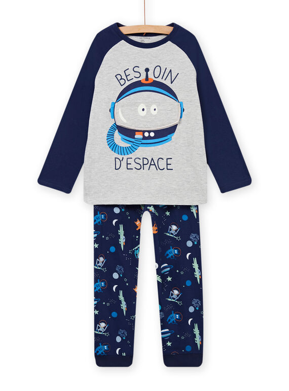 Pyjama à animation scaphandre phosphorescent enfant garçon NEGOPYJSPA / 22SH12G5PYJJ922