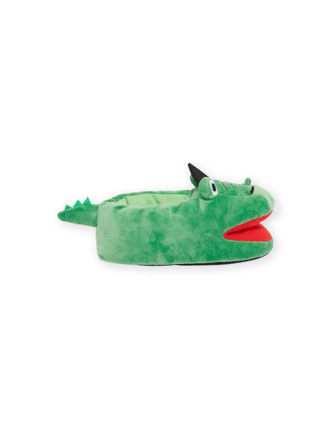 Pantoufles 3D vertes crocodiles enfant garçon NOPANTCRO3D / 22KK3611PTD600