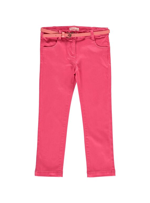 Pantalon en twill fille CAHOPANT / 18S901E1PANF503