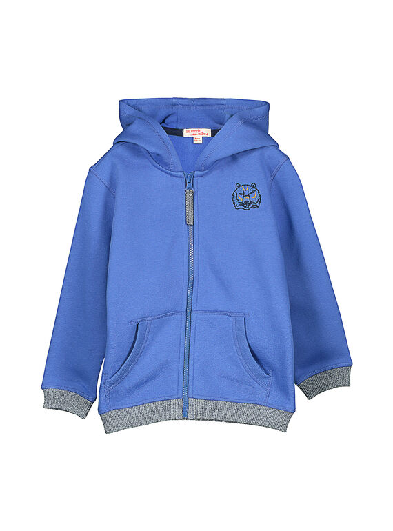 Sweat zippé à capuche garçon FOJOJOH4 / 19S902Y4D33C212