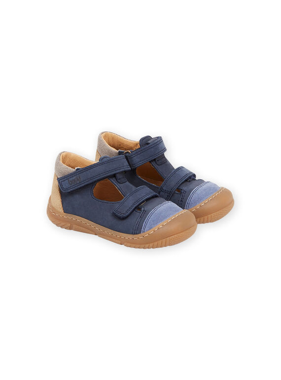 Babies bleu marine en cuir RUSALBOBLU / 23KK3853D13070