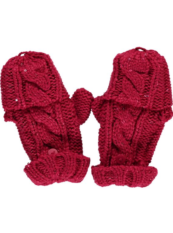 Moufles-mitaines à sequins fille DYAVIOGAN / 18WI01H1GAND302